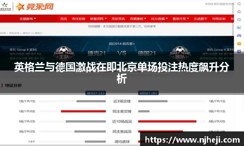 英格兰与德国激战在即北京单场投注热度飙升分析